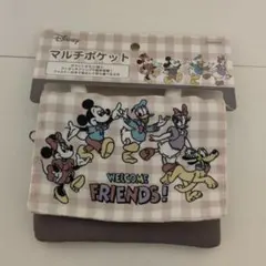 入学準備　移動ポケット　ミッキーとフレンズ