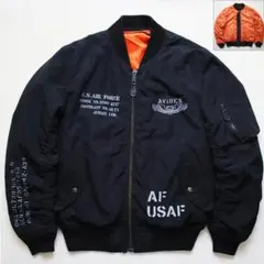 リバーシブル✨アヴィレックス U.S. AIR FORCE フライトジャケットのサムネイル