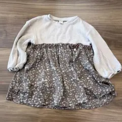 アプレレクール　花柄　チュニック　トップス　長袖　90