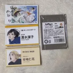 ハイキュー ファンパーク 名刺 西谷 清水 谷地