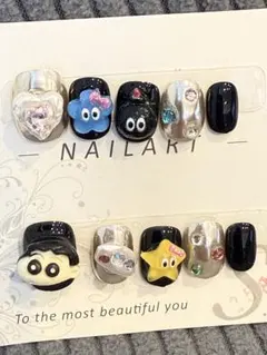 キャラクター付きネイルチップセット Sサイズ