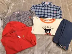 ミキハウス　ダブルB 春服　パーカー　シャツ　トップス　レギンス　110cm