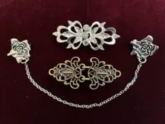 ストール マフラー カーディガンクリップ３個セット R-5