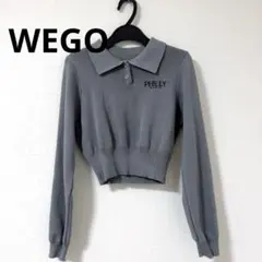 WEGO PHILLY ニット グレー ショート丈 フリーサイズ