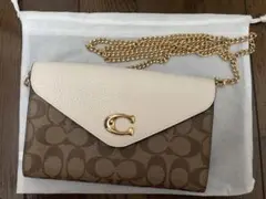 COACH タミー クラッチ クロスボディ シグネチャー キャンバス