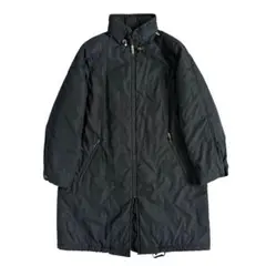 バーバリープルオーサム 90's 刺繍モノグラム コート ブラック レアデザイン