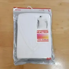 新品未使用　ユニクロ　HEATTECH ホワイト Tシャツ Lサイズ