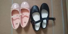 H&M フォーマルシューズ ピンク ブラック