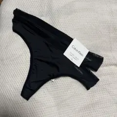 黒　カルバンクライン Tバック S2枚 Calvin Klein