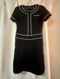 黒 半袖 ワンピース S ユニフォーム エステ 在庫2