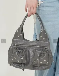 tina jojun ハートスタッズバッグ