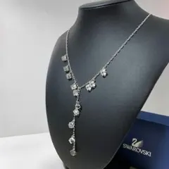 希少 美品 SWAROVSKI スワロフスキー ネックレス キューブ クリスタル