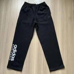 【美品/新品 未使用】adidas ジュニア用 ロングパンツ 140 黒
