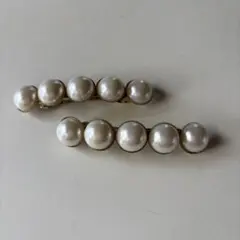 パール付きヘアピン2個セット
