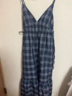 チェックキャミソールワンピース gu