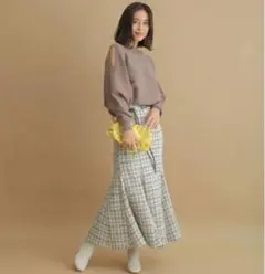 ツイード ロングスカート