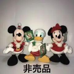 ディズニー　ミッキー　ミニー　ドナルド　クリスマスバージョン　非売品