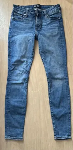 GAP レギングデニムパンツ 0/25 SHORT ライトブルー