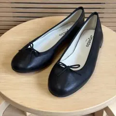 Repetto レペット　バレエシューズ　サンドリオン　ブラック　レザー 黒