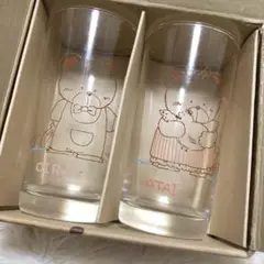 【新品未使用】昭和レトロ ペアグラス くまさん ファンシー
