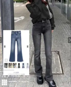 中町綾 ハイウエストフレアデニムパンツのサムネイル