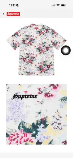 本日限定販売Supreme Washed S/S Top Floral Tシャツのサムネイル