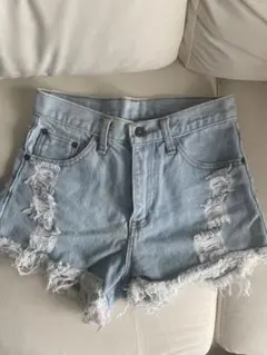 C&Jeans フリンジ付きショートパンツ