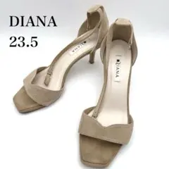 DIANA ダイアナ ストラップ サンダル スエード ベージュ 23.5