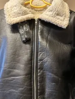 GYDA 　フェイクレザーB3ボンバージャケット　ムートンボアジャケット