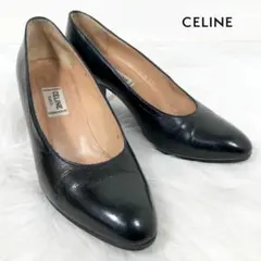 CELINE セリーヌ レザー パンプス ブラックのサムネイル