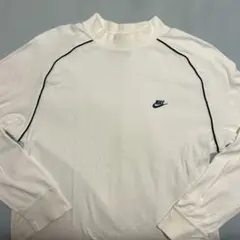 NIKE ナイキ モックネック 長袖カットソー ホワイト XLサイズ