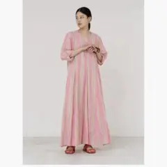 ne Quittez pas ヌキテパ　コットンボイルストライプパネルドレスのサムネイル