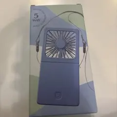 携帯扇風機 ハンディファン 小型 卓上 USB充電式 パープル即購入OK