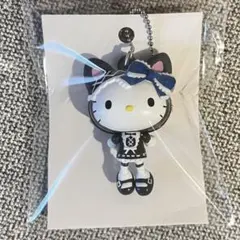 レトロ✨HELLO KITTY ハローキティ ぷらロリ ロリネコ 黒キーホルダー