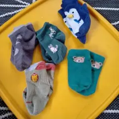 ベビー靴下 5足セット 動物柄色々