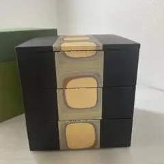 【美品】箔一 木製二段重箱 金箔加飾 桐箱入り お重を日常に」重箱の商品一覧