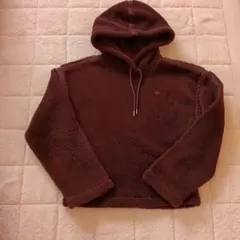 【美品】adidas ボアフリースパーカー ブラウン
