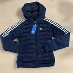新品アディダスadidas originalsフードジャケット XSネイビー