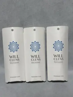 【新品】ウィルクレンズ 薬用 デオドラントスティック 3本セット 日本製　無香料