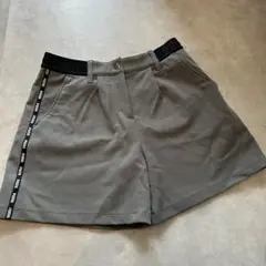 Puma ゴルフ　カーキグレー　ハイウエストショートパンツ　mサイズ