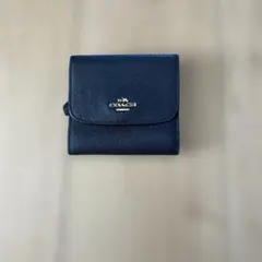COACH ネイビー 三つ折り財布