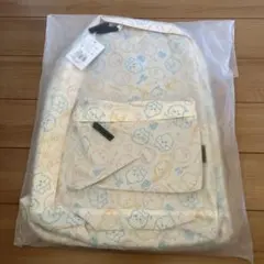 ちいかわ　ハチワレ　うさぎ　リュック　バックパック　総柄　ライトイエロー