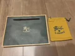 IL BISONTE ショップ袋と布袋 セット