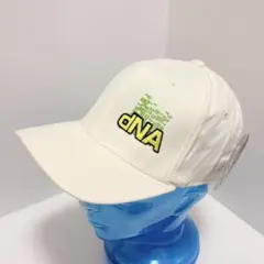 90sビンテージFLEXFIT＊YUPOONG・DNA・ホワイト・デッドストックのサムネイル