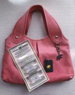 ⭐︎希少美品⭐︎【HUNTING WORLD】ピンクレザートートバッグのサムネイル