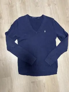 RALPH LAUREN SPORT ネイビー Vネックセーター