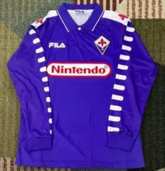 98/99 フィオレンティーナ ホーム レトロ風 長袖 サッカーユニフォーム