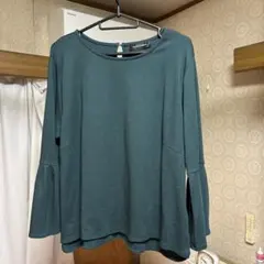 GALLORIA ダークグリーン 五分袖 トップス　土日限定　お値下げ交渉可！