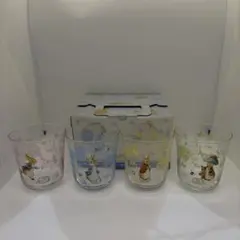 ピーターラビット ガラスタンブラー 4個セット