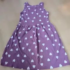 H&M ノースリーブワンピース ハート柄